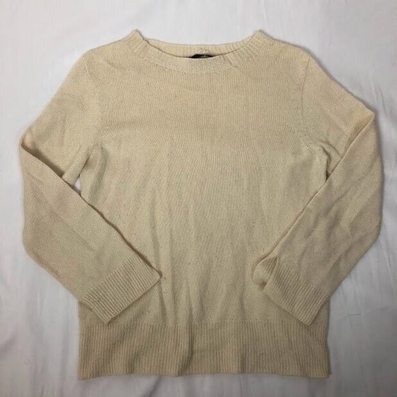 The Row Other - THE ROW Beige Cashmere & Silk Pullover Sweater Medium M
